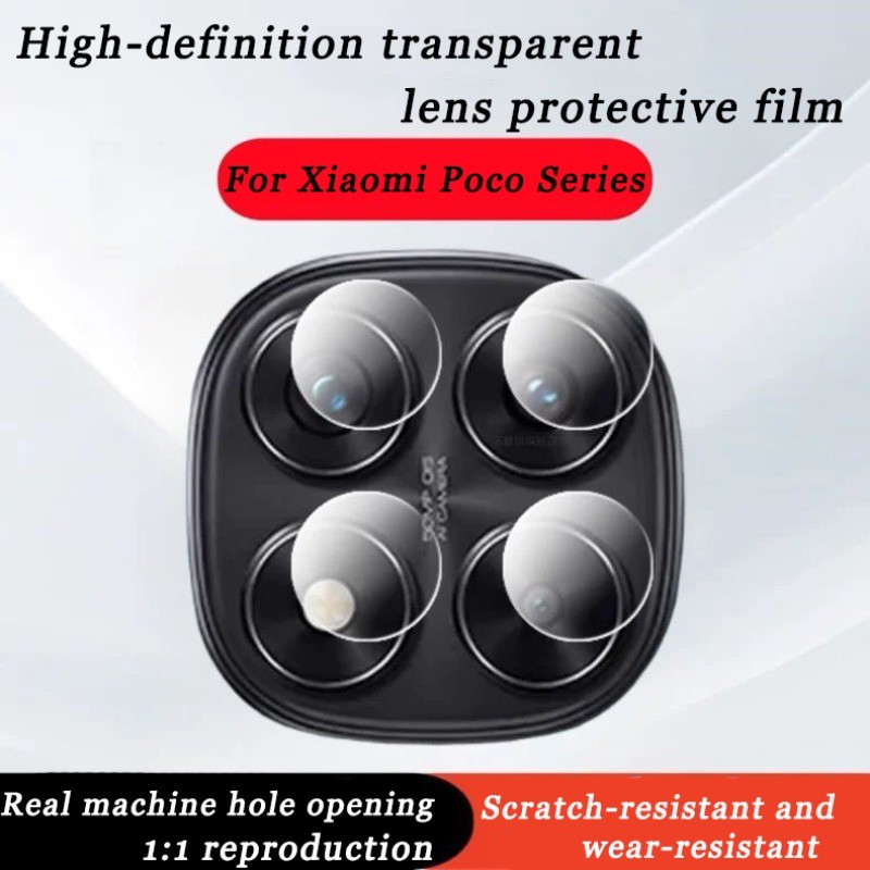 Kính Dán Bảo Vệ Camera Sau Cho Xiaomi Poco M8 F8 X8 M7 F7 Ultra X7 M6 Plus F6 X6 M5 M5s F5 X5 Pro Ma