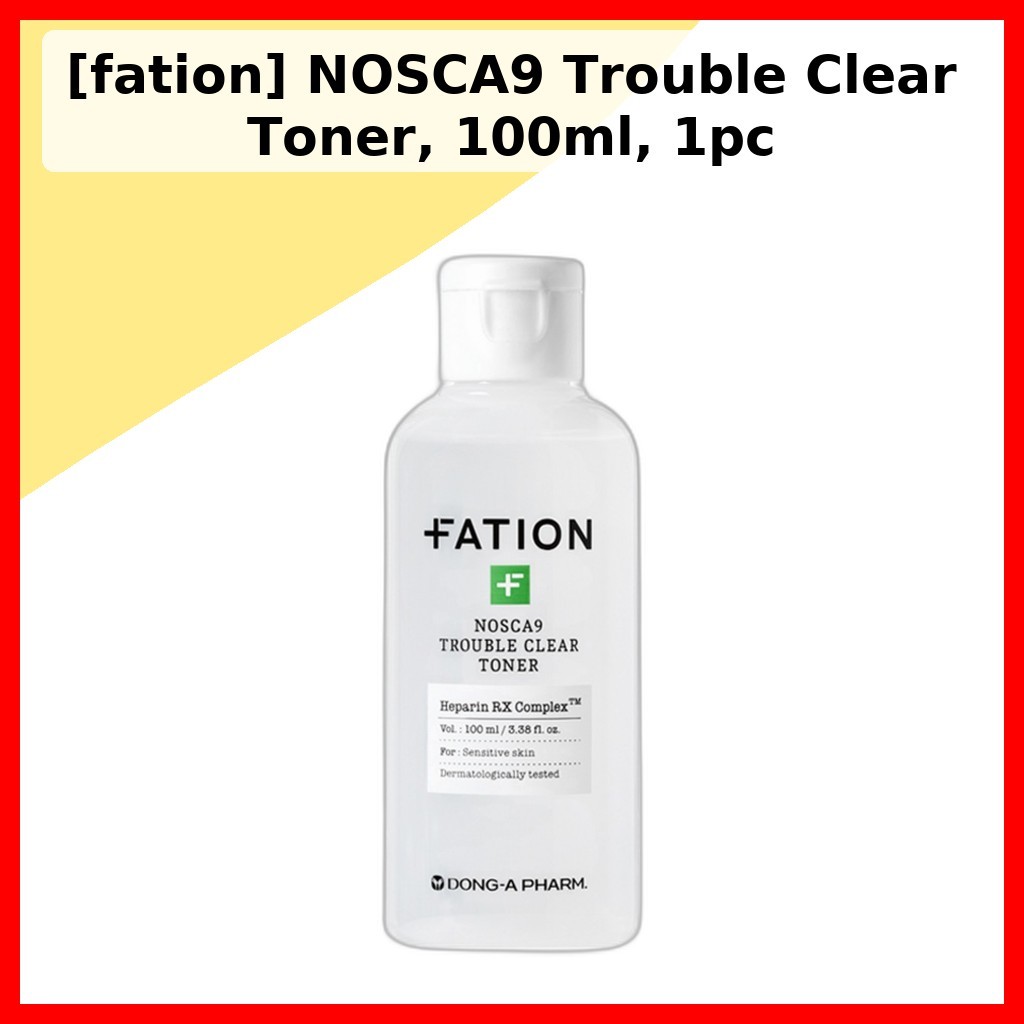 [fation] NOSCA9 Trouble Clear Toner, 100ml, 1 cái / Mực Hàn Quốc / Công thức trong suốt rắc rối / Ch