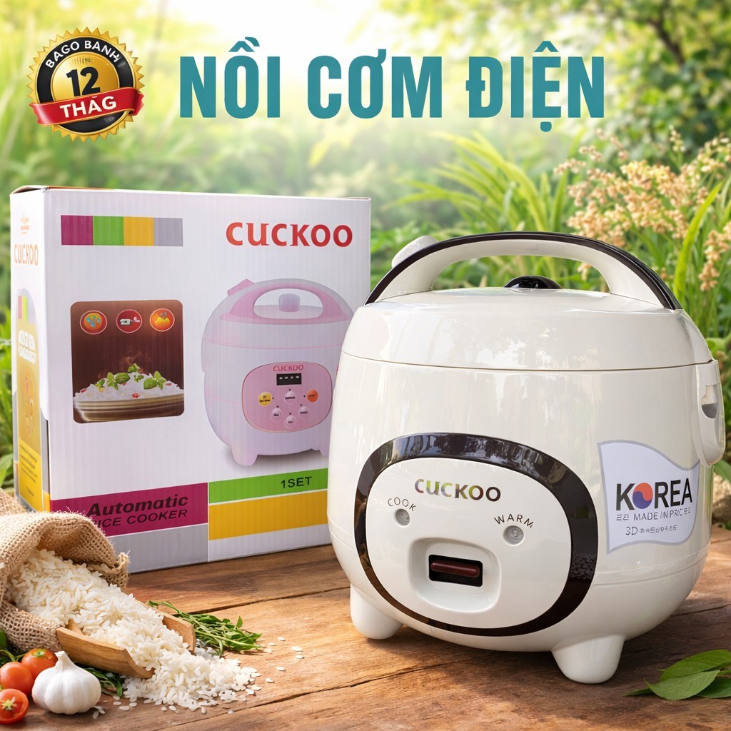 Nồi Cơm Điện CUCKOO CR380 dung tích 1L 1.2L 2.2L , Nồi cơm điện giá rẻ kiểu dáng Con Lợn