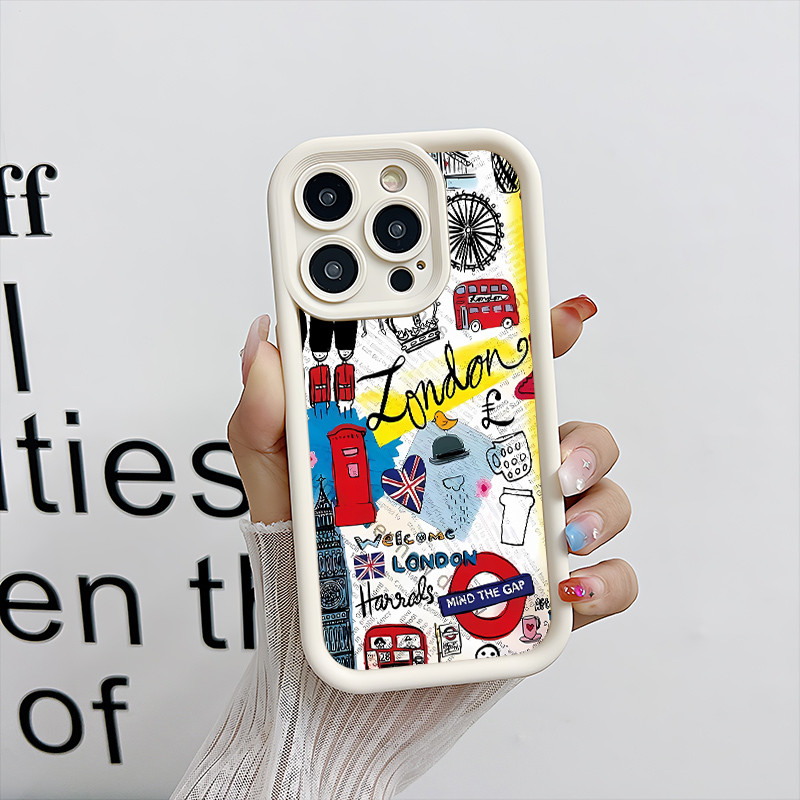 Ốp Lưng Thành phố London Landmark cho VIVO Y17/Y17S/Y16/Y19/Y15S/Y100/Y02/Y03/Y04 TPU Soft Shell chố