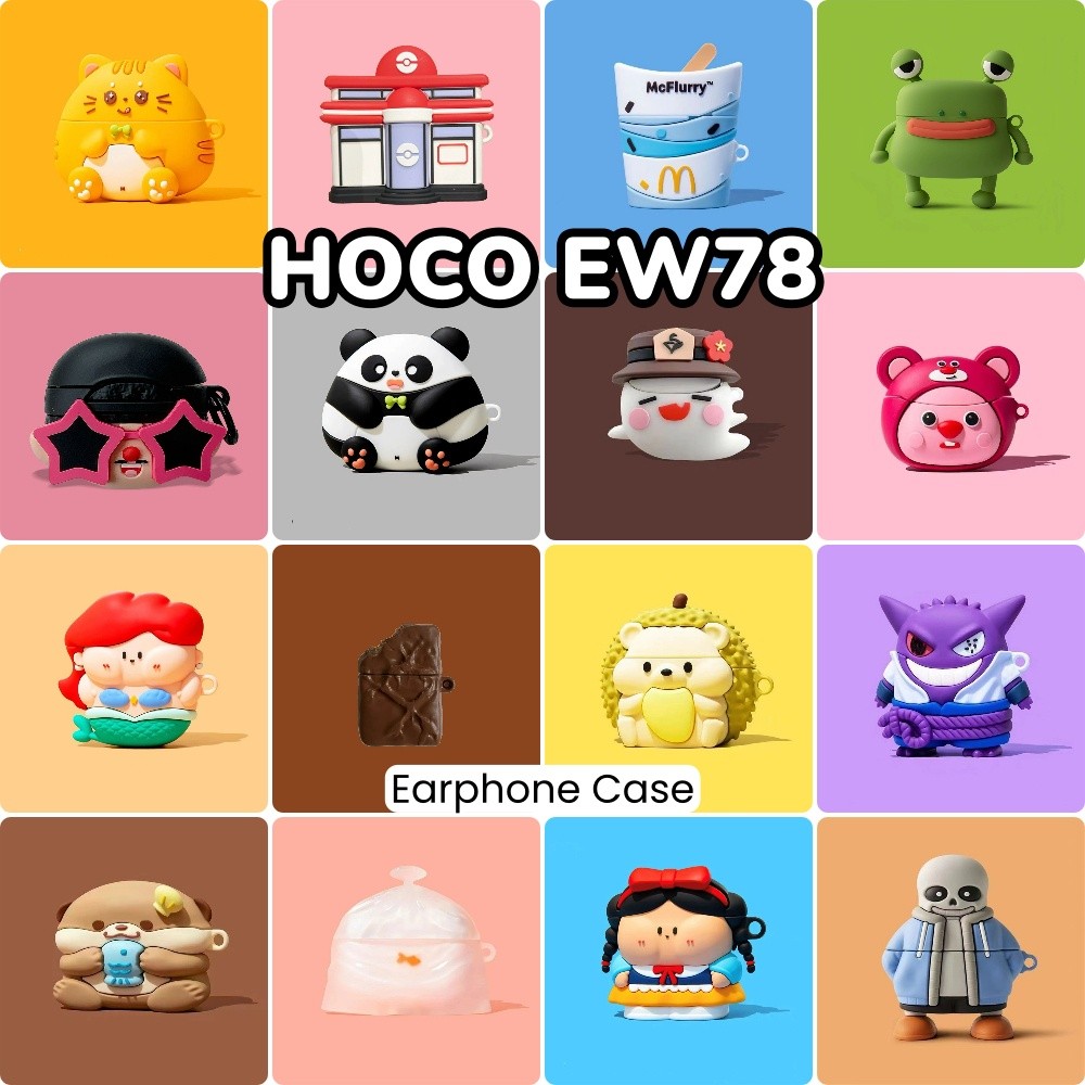 [Ốp Lưng Nhà] Dành Cho Vỏ HOCO EW78 Vỏ Silicon Mềm Niche Họa Tiết Hoạt Hình Vỏ Tai Nghe NO.7