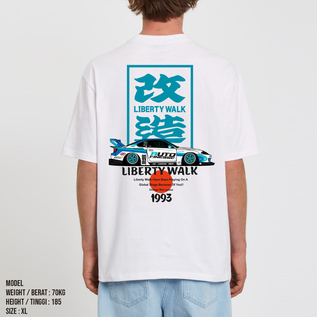 Unisex Cotton Lược JDM LBWK SLAMMED NISSAN SILVIA S15 AUTO FINESSE V2 Áo Ô Tô