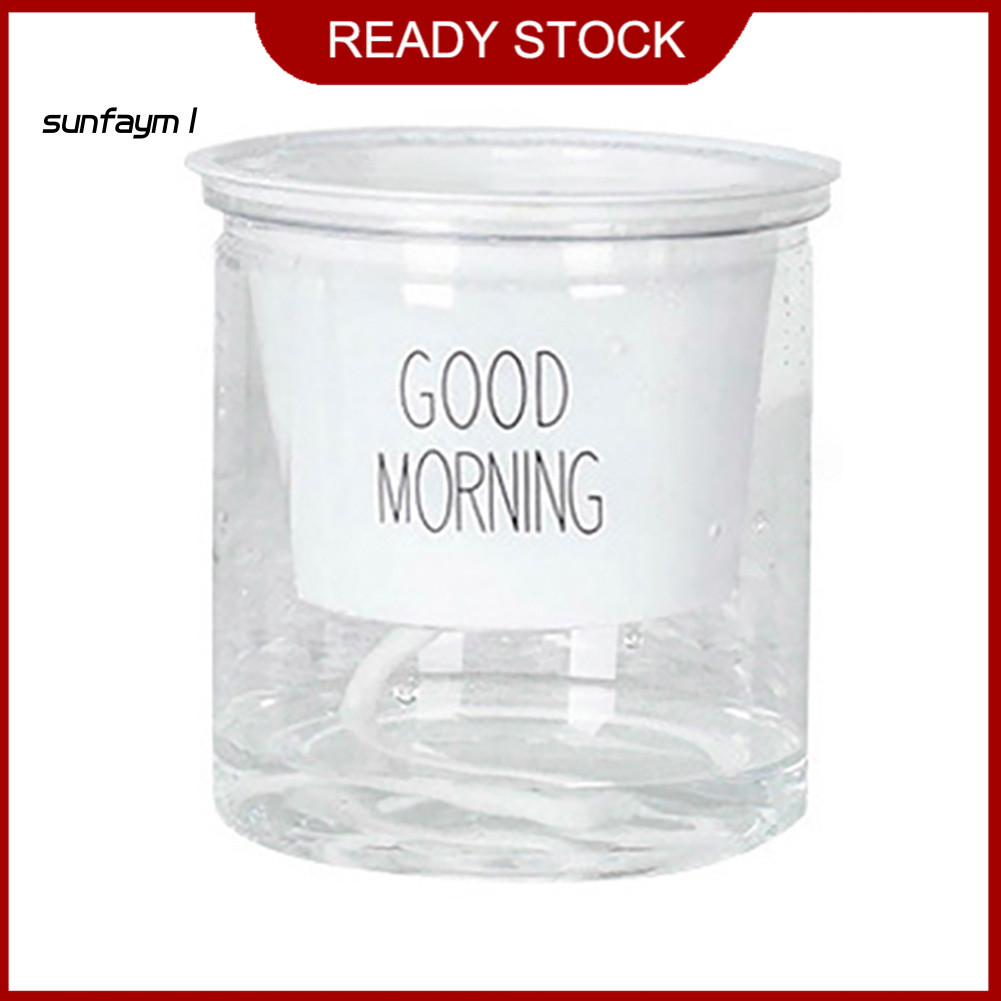 SUNFA 2 Bộ Hai Tầng Thủy Canh Epipremnum Aureum Tự tưới Hoa Trang Trí Nhà