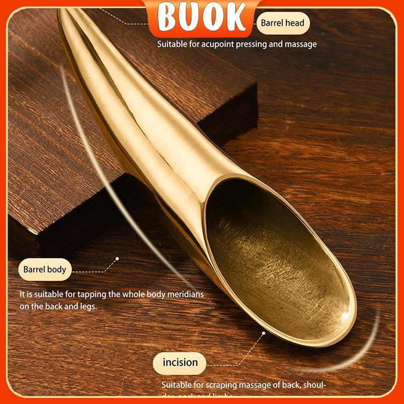 BUOK Đồng Nguyên Chất Guasha Tấm Ba Vai Ne Body Guasha Massage Dụng Cụ Toàn Thân Đa Năng Massage Châ