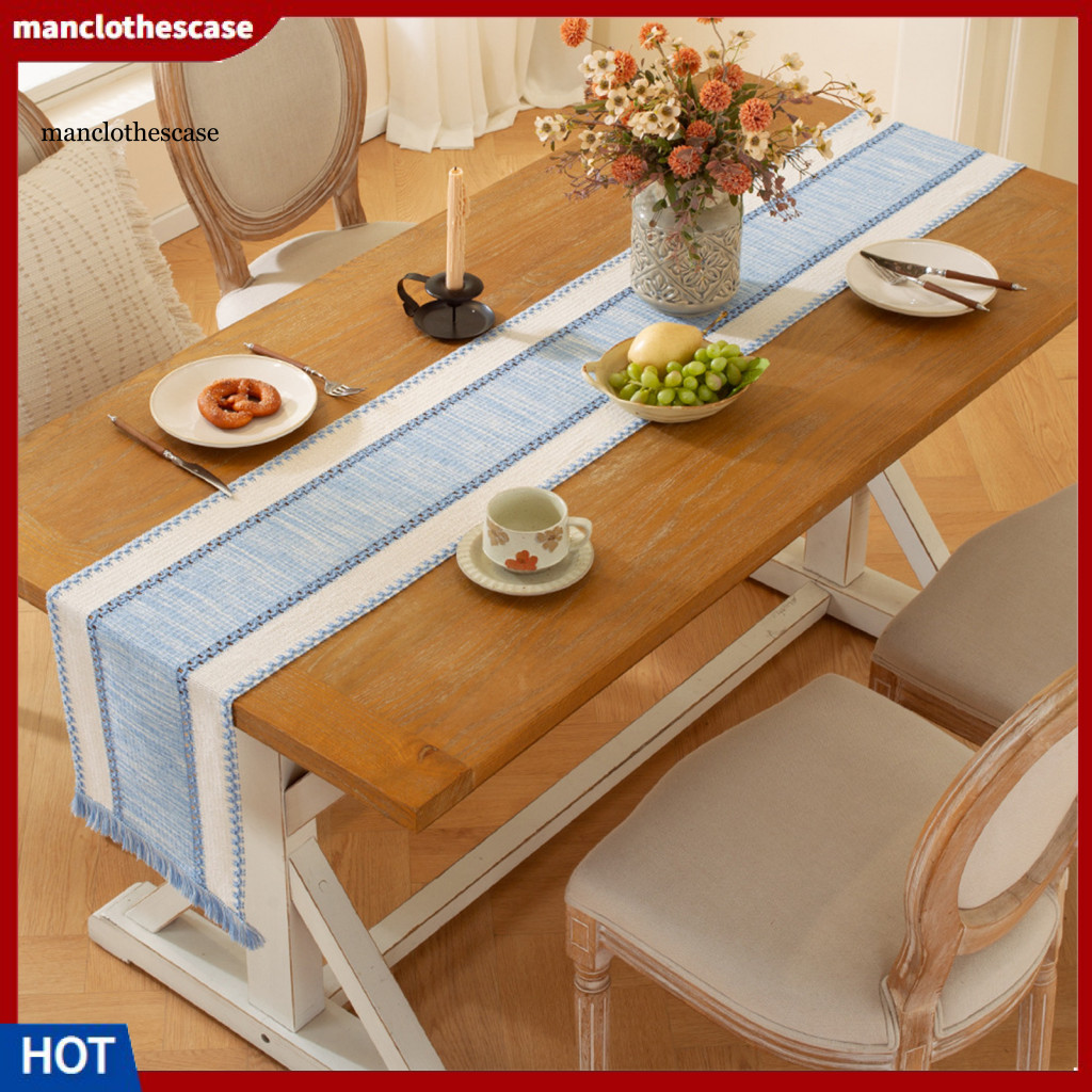 Manclothescase Chất Lượng Cao Table Runner Table Runner cho Tv Stand Boho Color Block Table Runner v