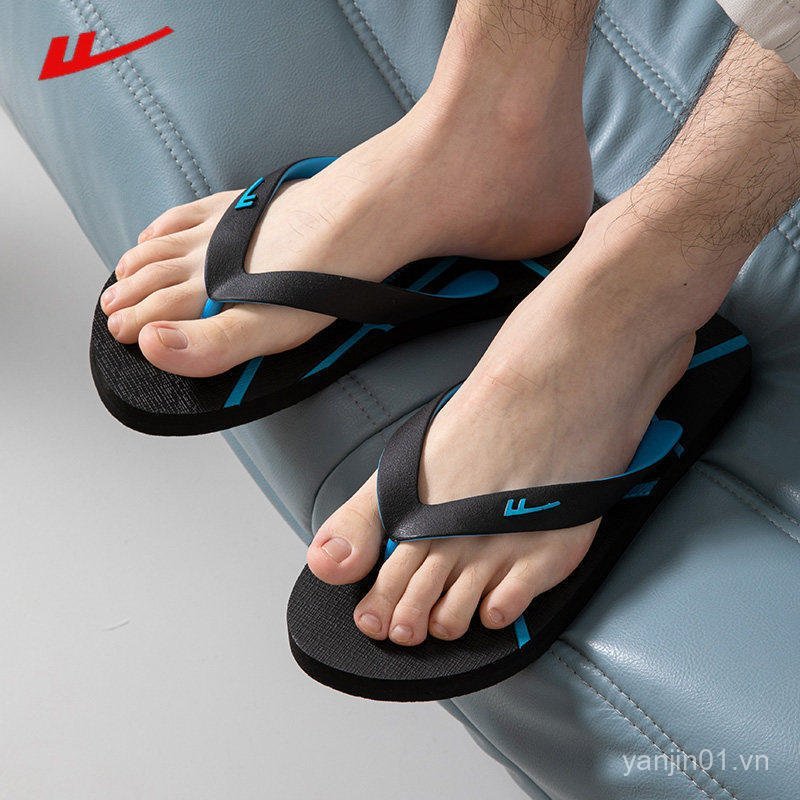 2026 Chống Trơn Trượt Mặc Bên Ngoài Giày Đi Biển Flip-Flops Nam Flip-Flops Mùa Hè Flip-Flops Phong C