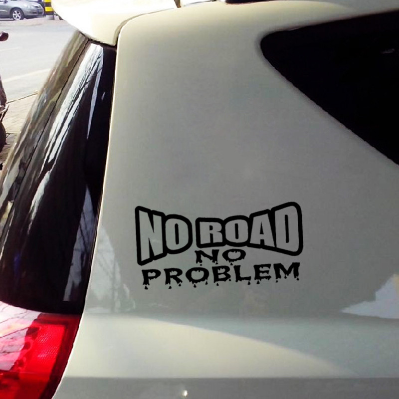"Không Đường Không Vấn Đề" Vinyl Decal Dán 350 Xe Tải Offroad 4x4 Diesel 2500 Vui Nhộn