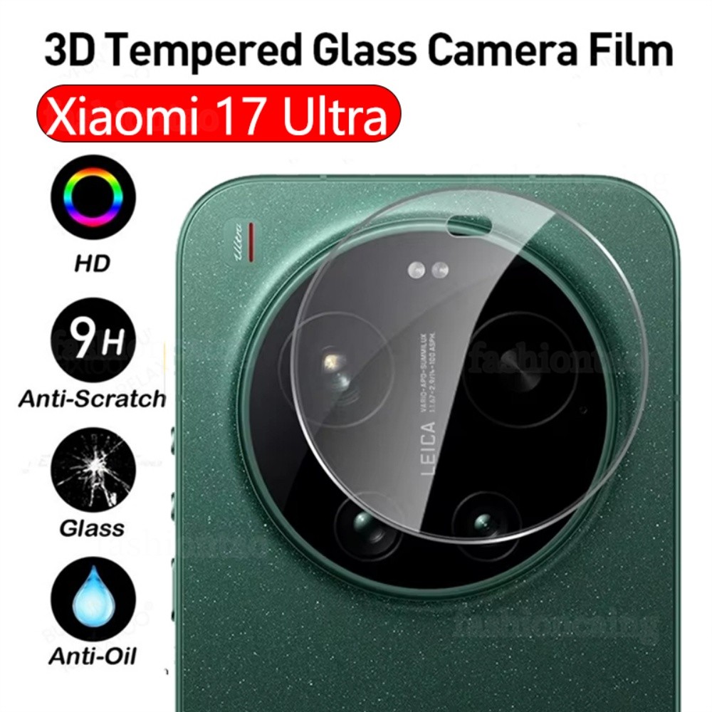Dành Cho Xiaomi17 Ultra 3D Ống Kính Máy Ảnh Kính Cường Lực Full Cover Bảo Vệ Cho Xiaomi 17 Ultra Pro
