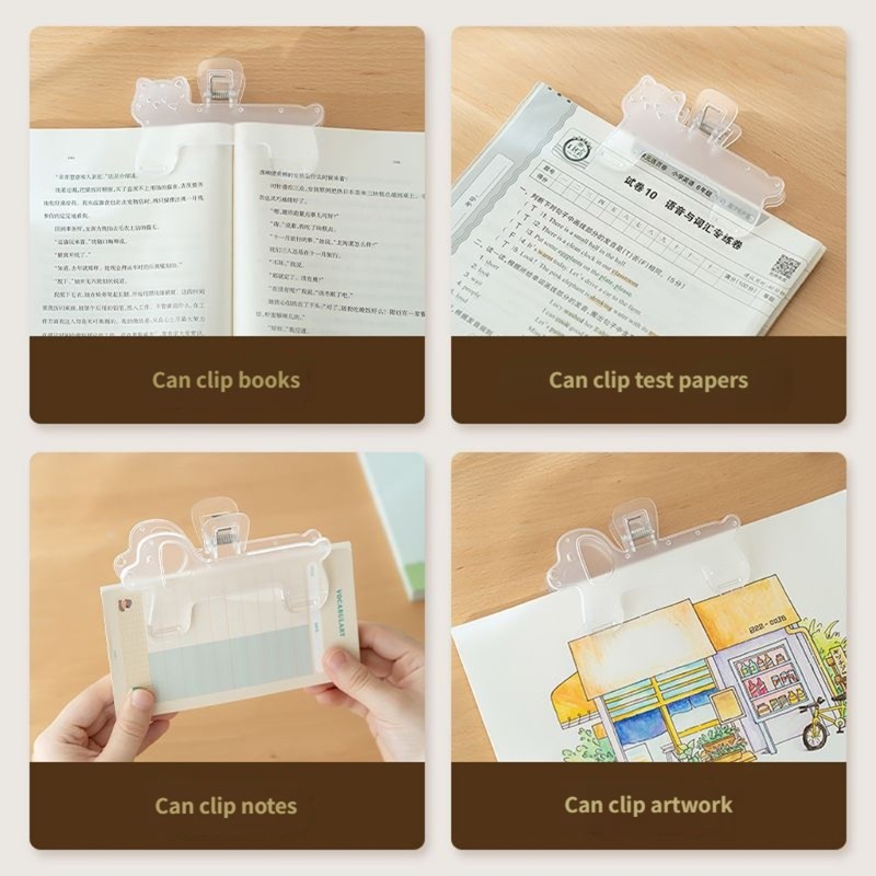 GOO Hình Động Vật Ghi Chú Kẹp Giấy Nhựa Dấu Trang Kẹp Đa Năng Thêu Sò Trang Kẹp Cho Biên Nhận Ghi Ch