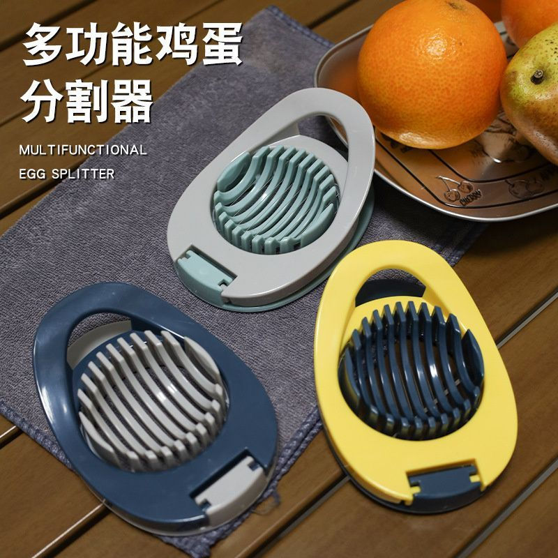 New Product#2-in-1 Egg Cutter Multifunctional Household Egg Slicer Magic Tool for Cutting and Slicin