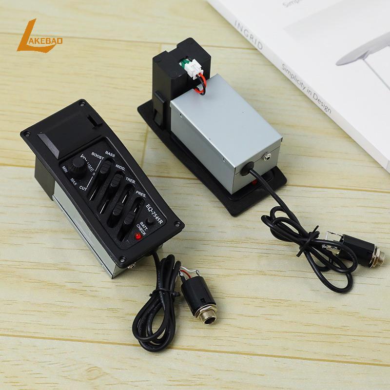 [LAKEBAO] Guitar Piup Acoustic Guitar EQ Piezo Piup Acoustic Guitar Piup Preamp Amplifier Bộ chỉnh â