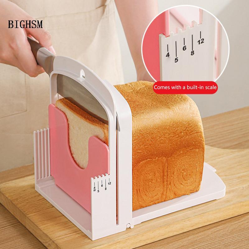 BIGHSM Bánh Mì Nướng Máy Thái Đứng Có Thể Gập Lại Loaf Cutter Ra Dụng Cụ Nướng Bánh Hướng Dẫn Cắt Nhựa Dụng Cụ Cắt Lát Martijn