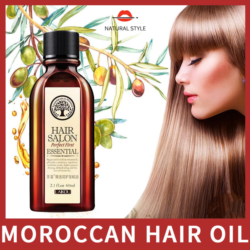 [Phong cách tự nhiên] Dầu argan Ma-rốc để chăm sóc tóc keratin 100% tinh dầu quả óc chó glycerol ngu