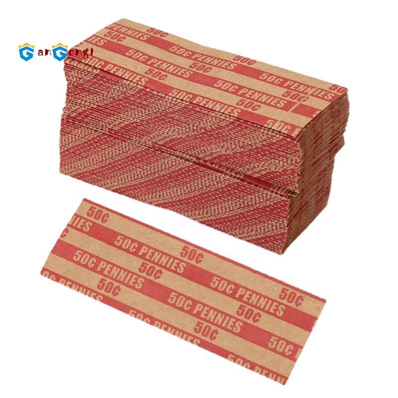 100 Chiếc Penny Coin Wrappers Như Giấy Shown Penny Rolls Wrappers