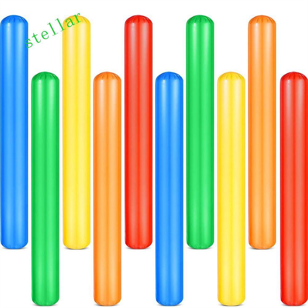 Gậy cổ vũ bơm hơi STELLARTECH, Thổi lên Mì nước nổi Bể bơi Gậy bơm hơi, Đồ chơi ngoài trời Đầy màu s