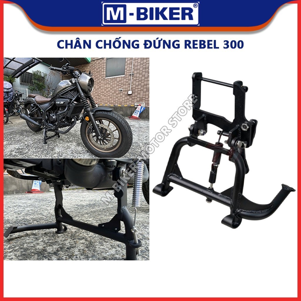 Chân chống Rebel 300, chân chống đứng rebel 300, chân chống giữa Honda Rebel 300 chính hãng MBIKER