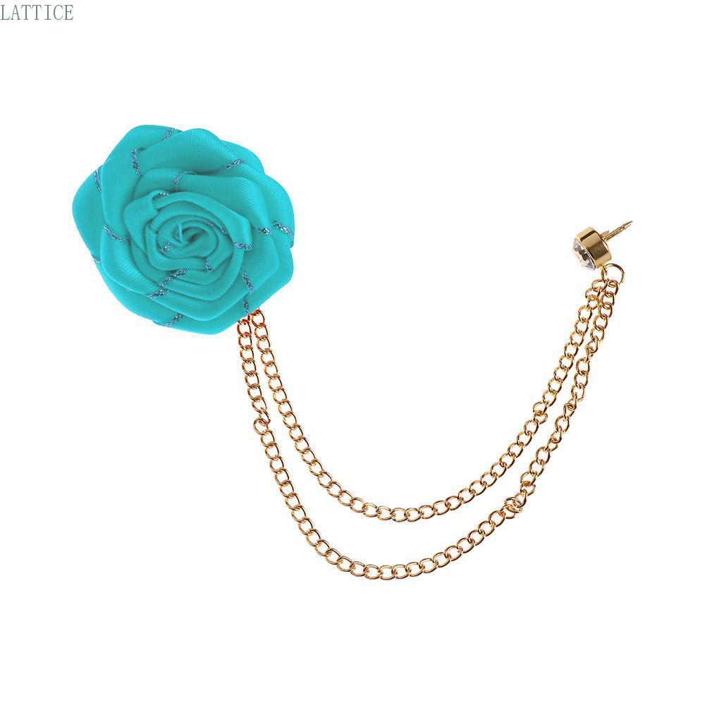 Lattice Phụ Kiện Áo Pin Vải Ruy Băng Hoa Hồng Mới