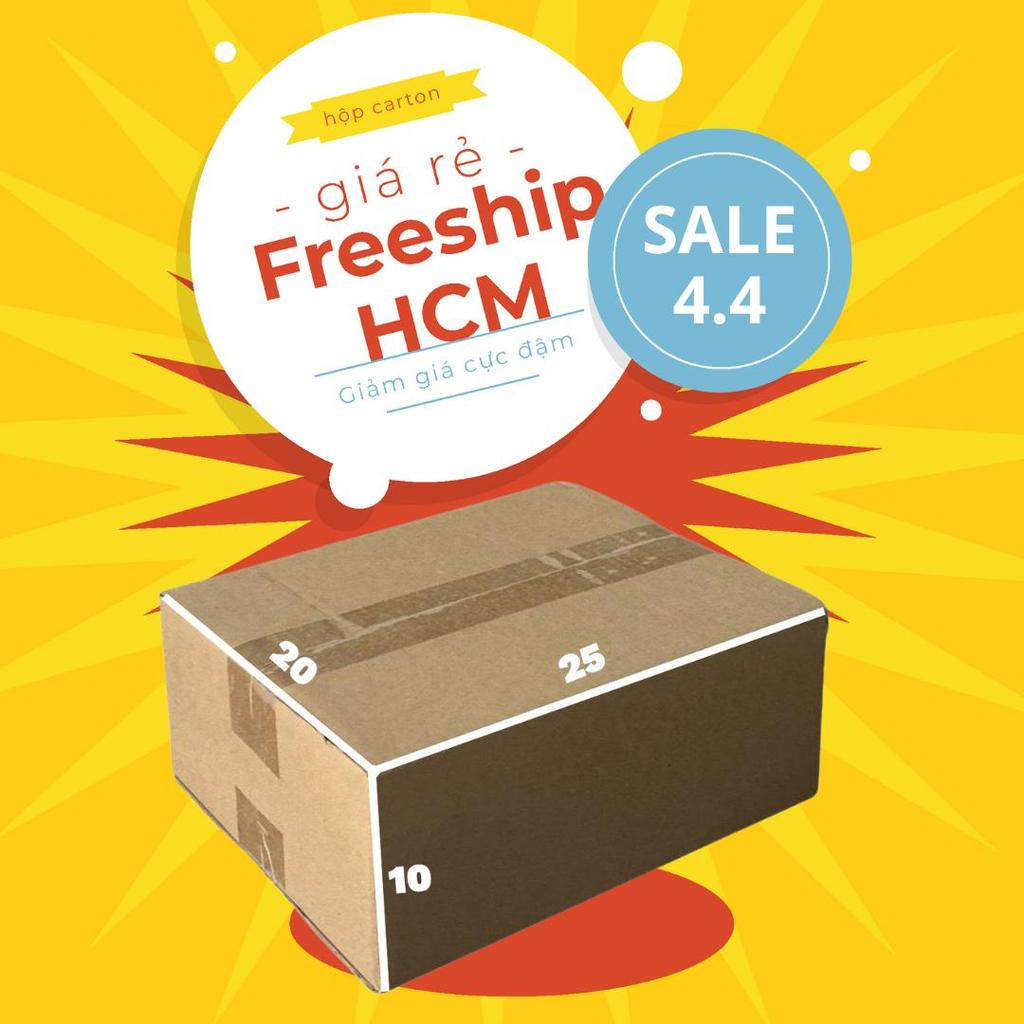 hộp carton 25x20x10 bộ 50 trơn cứng cáp
