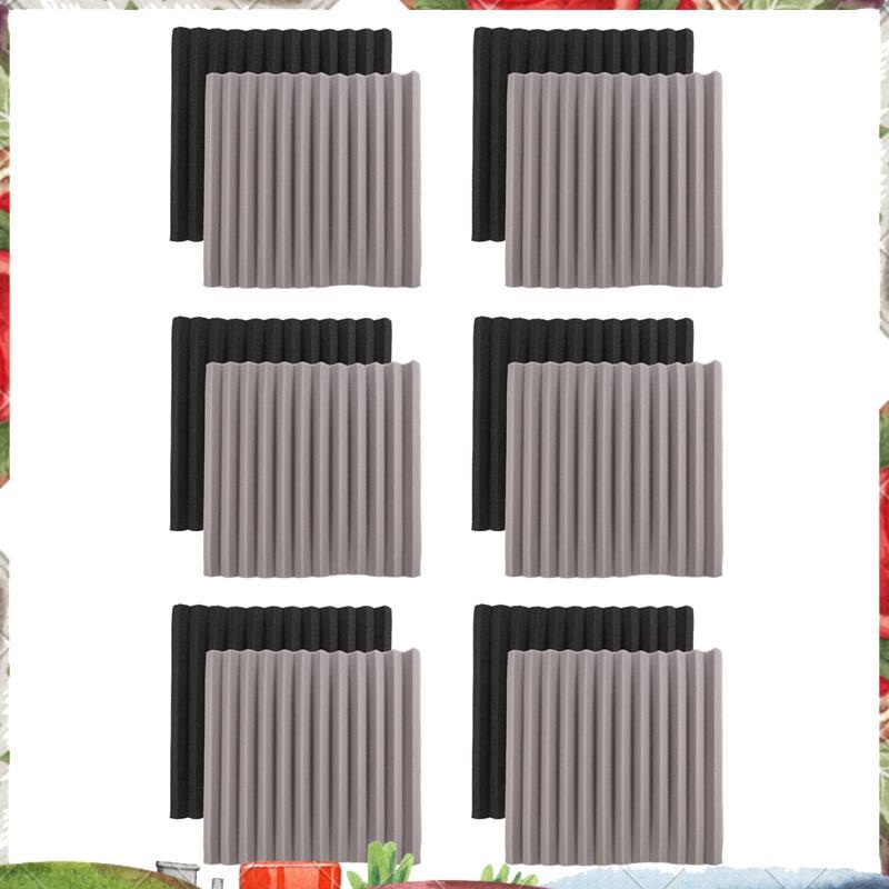 12 Chiếc Acoustic Foam Board, Studio Wedge Tile, Acoustic Foam Cách Âm Pyramid Studio Treatment Wall