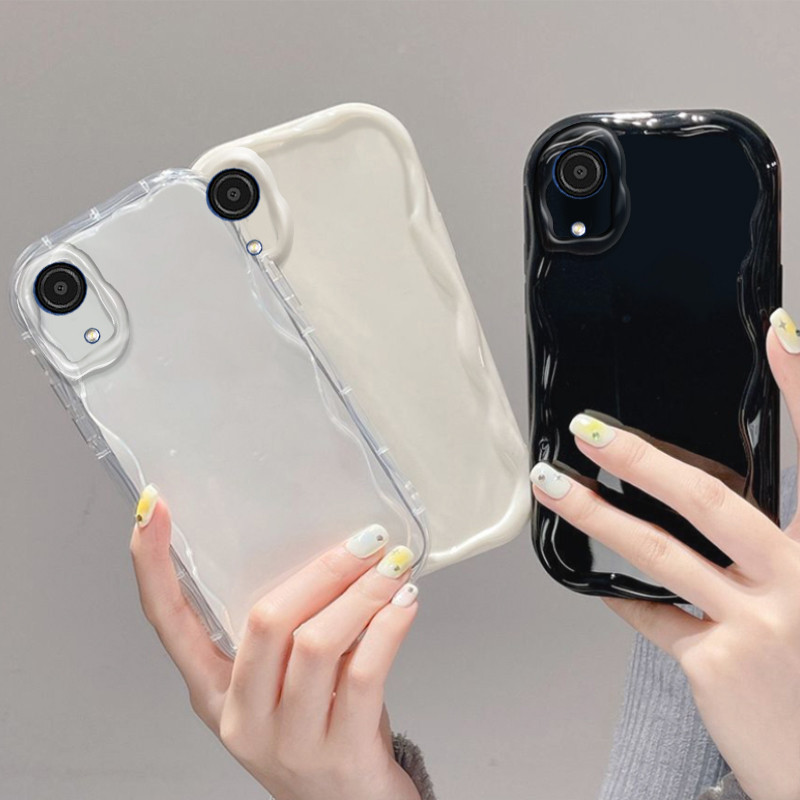 Ốp Mềm TPU Sóng Trong Suốt Cho Samsung Galaxy A03 Core Ốp Lưng Điện Thoại Samsung A03 Core Galaxy SM