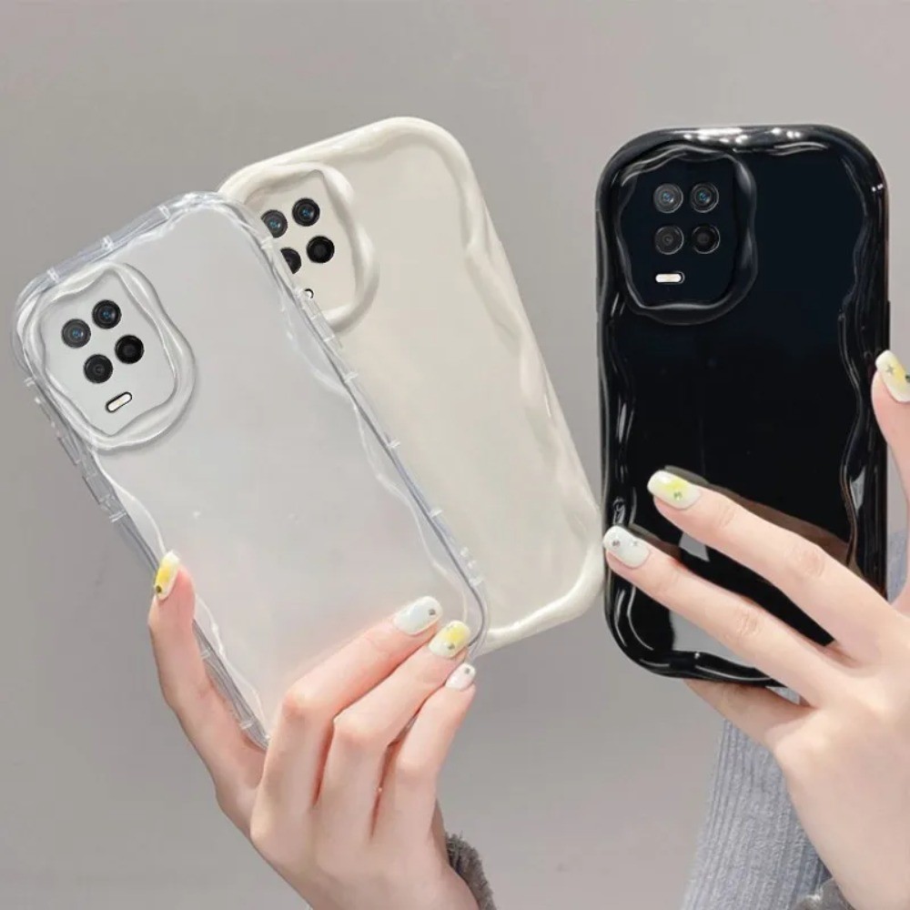 Ốp Mềm TPU Sóng Trong Suốt Cho Oppo A54 4G Ốp Lưng Điện Thoại Oppo A54 4G Oppo A54 4G CPH2239 Túi Kh