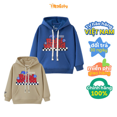   Áo nỉ mũ hoodie dài tay bé trai Rabity 915.002