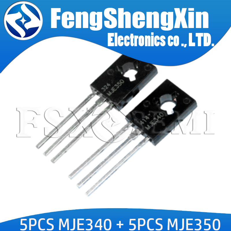 10 chiếc (5 CÁI MJE340 + 5 CÁI MJE350) TO-126 5 cặp KSE340 KSE350 TO126 ống khuếch đại