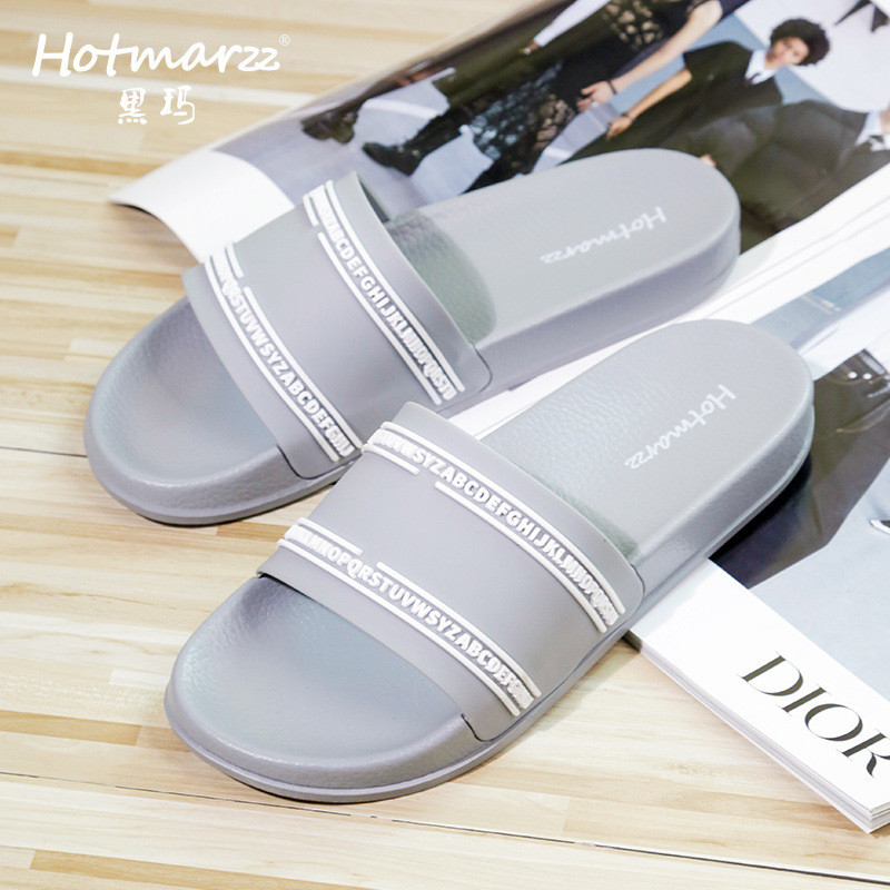 Hotmarzz Hotmarzz Cặp Đôi Dép Lật Chống Trơn Trượt Dép Đi Trong Nhà Tắm Dép Phòng Tắm