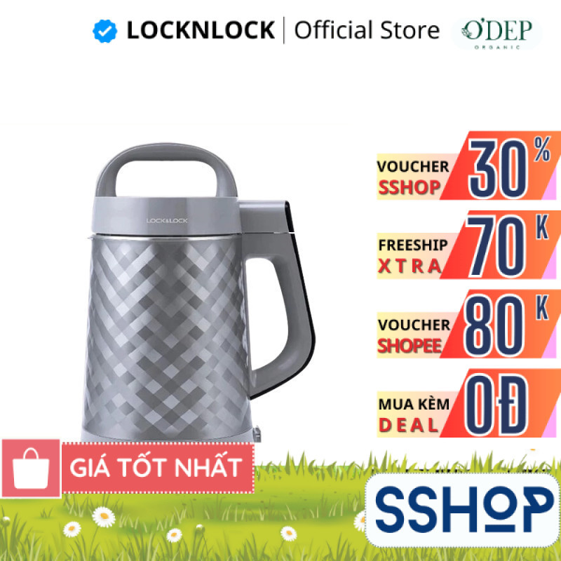 Máy làm sữa đậu nành - 1.2 lít Chính hãng LocknLock EJS221 - SSHOP SSA