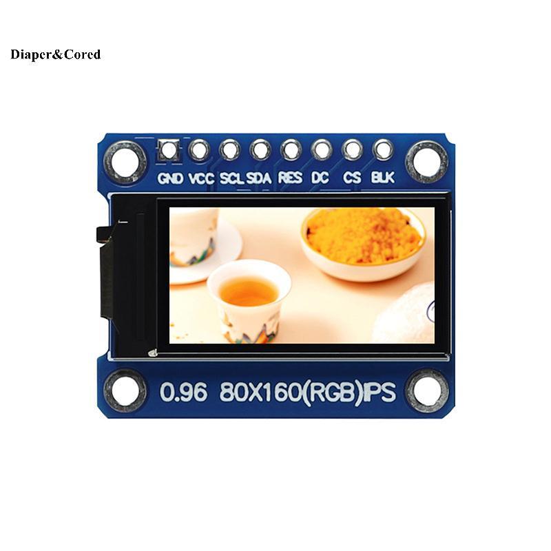 DIAPER & CORED 0.96 Inch Màn Hình IPS Mô Đun OLED Cho 80 * 160 65K Đầy Màu Sắc RGB TFT LCD Board ST7