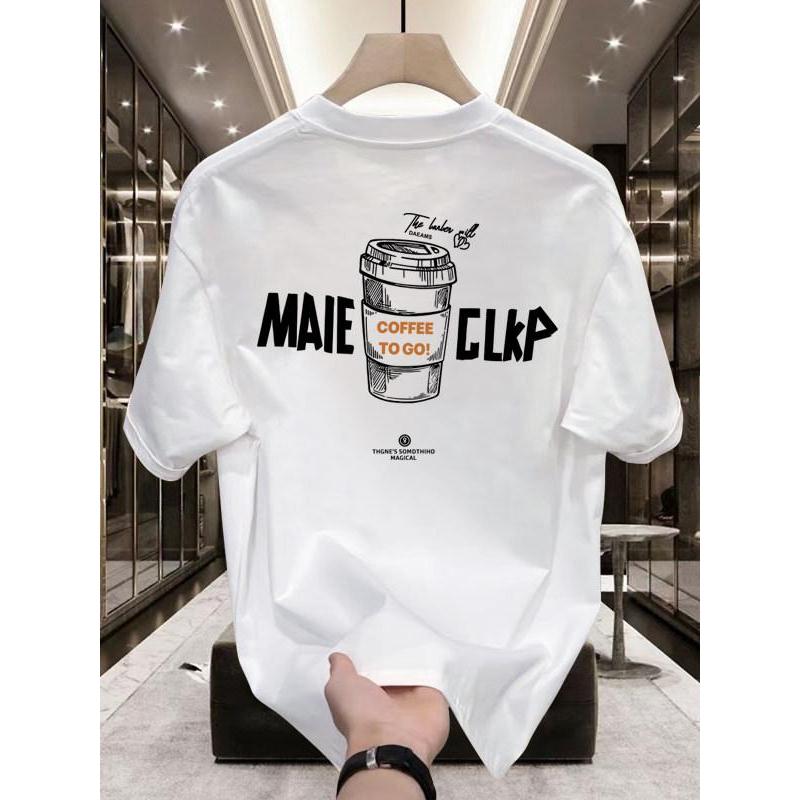 Áo Thun Cotton Dày Dặn In Hình Ly Cafe Coffee To Go Cực Đẹp Siêu Hot Hottrend năm 2026, Oversize Cot