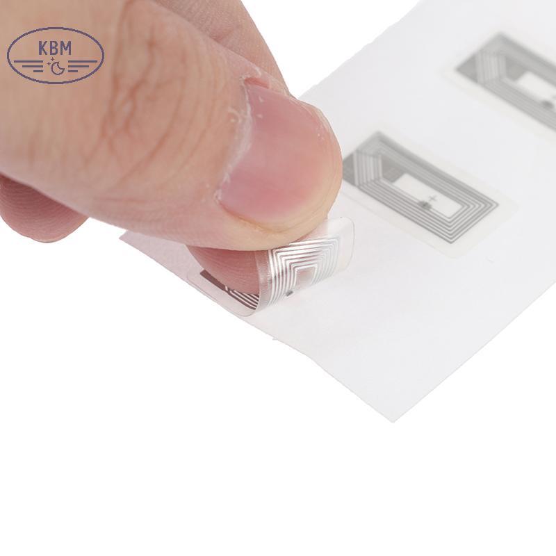KBM 100 Chiếc NFC Chip Ntag213 Stier Wet Inlay 2 * 1cm 13.56 MHz RFID NTAG213 Thẻ Nhãn FSSG