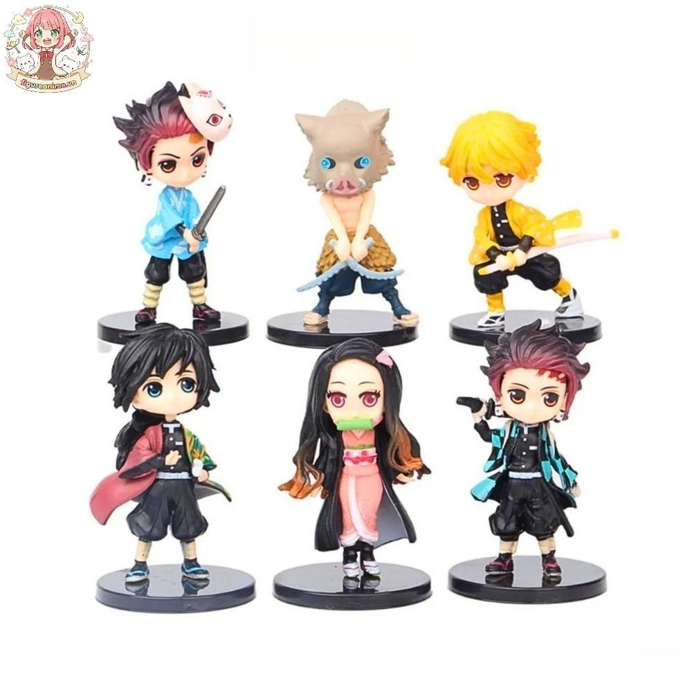 Mô hình Kimetsu No Yaiba figure Tanjirou , Nezuko , Zenitsu , Inosuke , Giyuu (Có bán lẻ)  - figure 