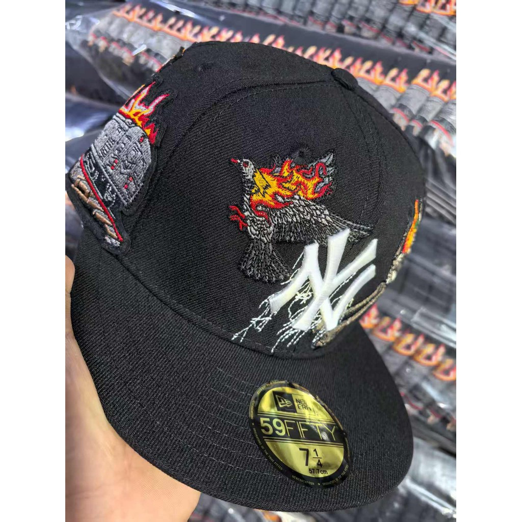 AAA Chất Lượng Cao New York Yankees Ghost Train Mũ Bóng Chày Phụ Kiện Thời Trang Ngoài Trời Hip Hop 