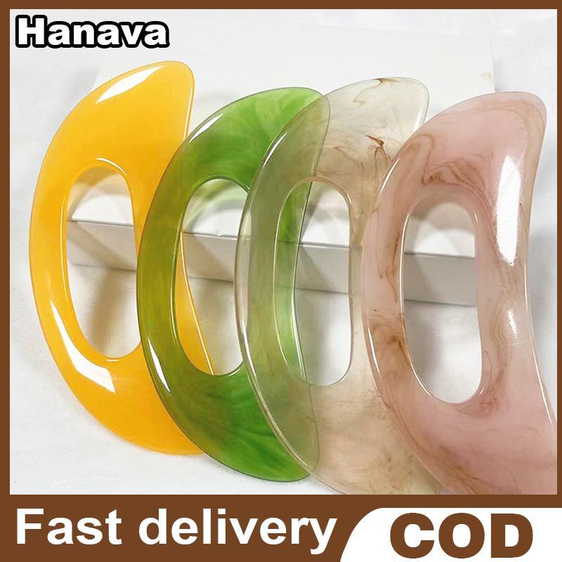 (Hanaya) 1 Bảng Guasha Đá Tự Nhiên Nhựa Tổng Hợp Scpy aping Board Massage Dụng Cụ Không