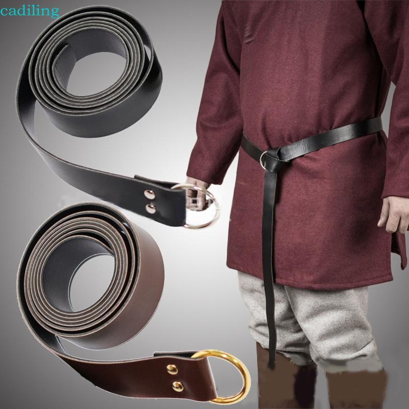Ciling O Ring Belt Renaissance Knight Buckles Belt Leather Thắt lưng cho nam