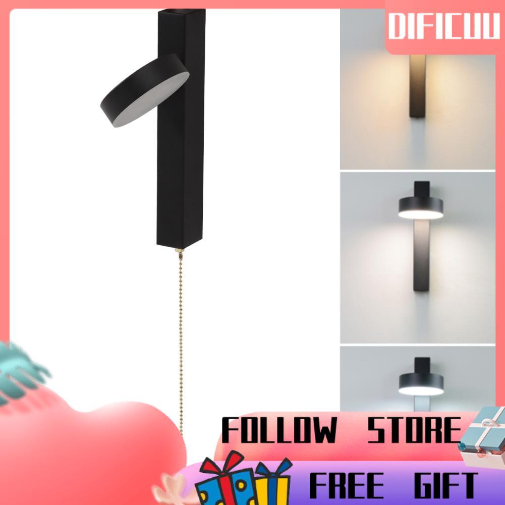 Dificuu Đèn LED Dán Tường Đèn Công Tắc Dây Kéo 3 Chế Độ Màu Cho Hành Lang