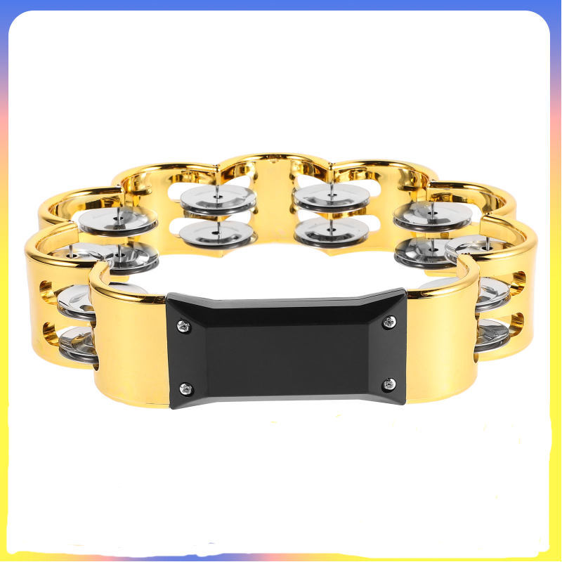 Nhạc cụ dành cho người lớn Lắc tay Tambourine Jingle Bell chuangxzh