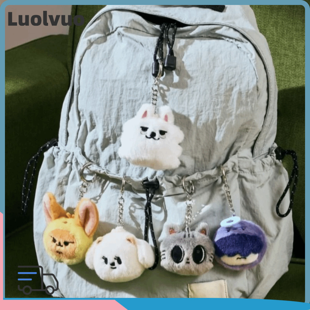 LUOLVUO PPULBATU Móc Khóa Sang Trọng, Búp Bê Sang Trọng Cotton Kpop TXT, Hoạt Hình Dễ Thương Thú Nhồ