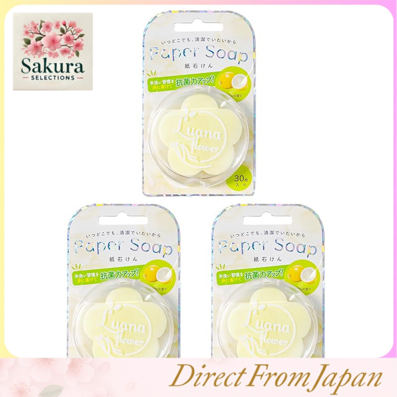 Q-FLA Paper Soap Portable Hand Soap Sheets, 30 Sheets, Multi-Scent Options, Emergency & Outdoor Use,