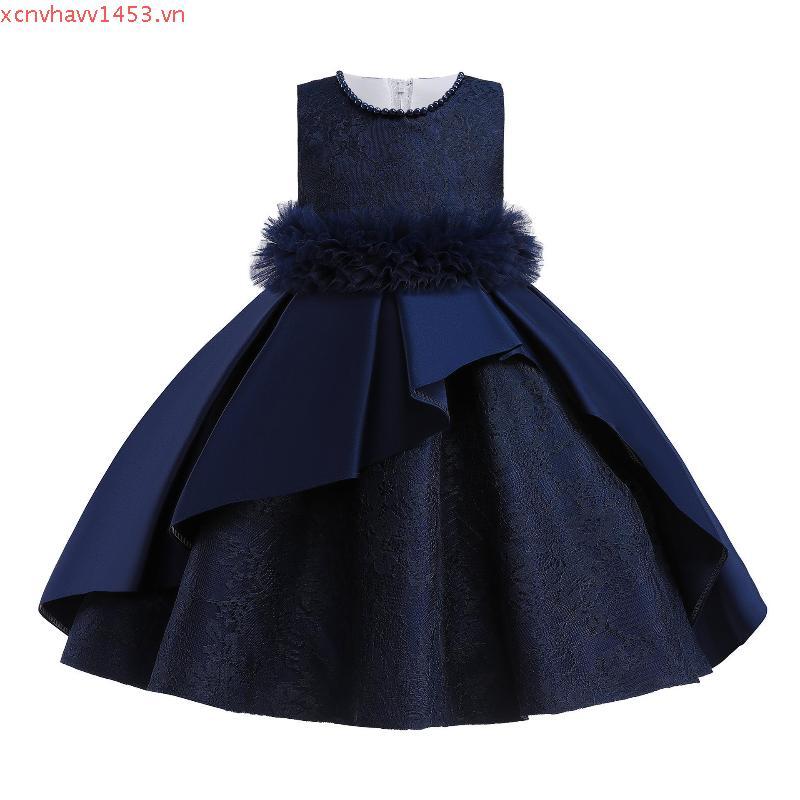 MQATZ hoa cô gái đầm bên ren công chúa đầm L5296