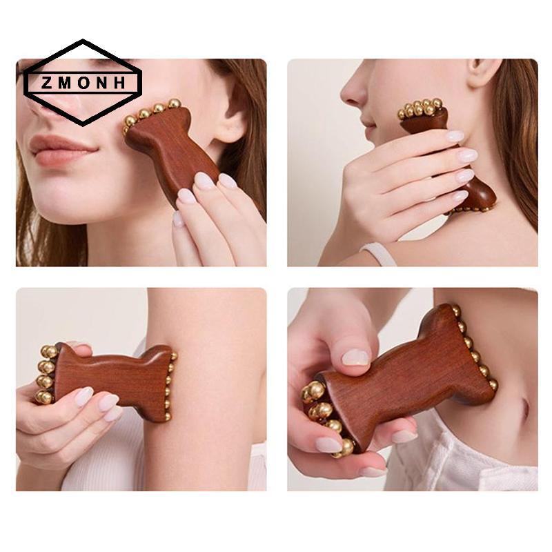 ZMONH Facial Gua Sha Roller Bead Fascia Lifting Tool Cheek Beauty Massage Lymphatic Drainage Massage