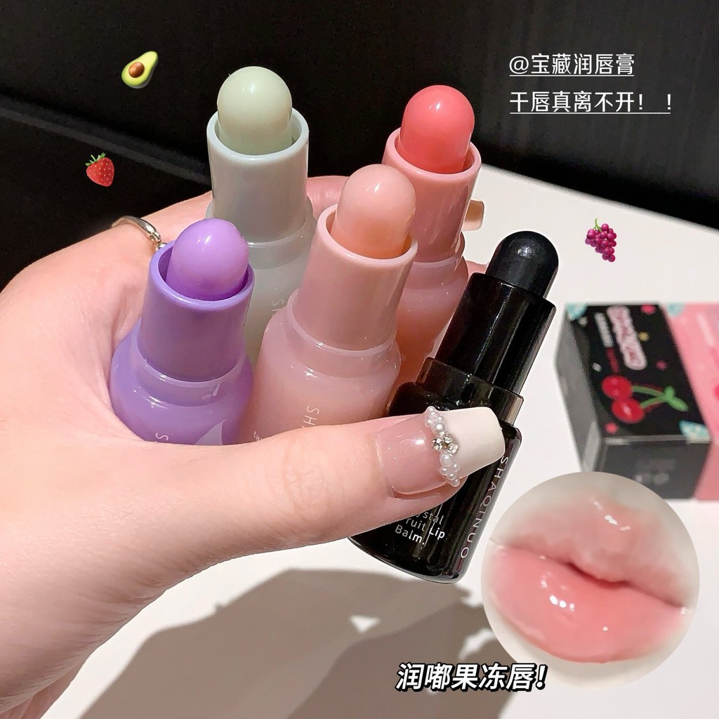 son dưỡng lipice son dưỡng lipice có màu Son dưỡng môi Crystal Fruity Lip dưỡng ẩm cho học sinh