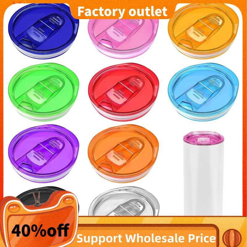 10 Gói 20 Oz Skinny Tumbler Nắp Thay Thế Phù Hợp Cho 20oz Thăng Hoa Tumblers Splash Trượt Bao