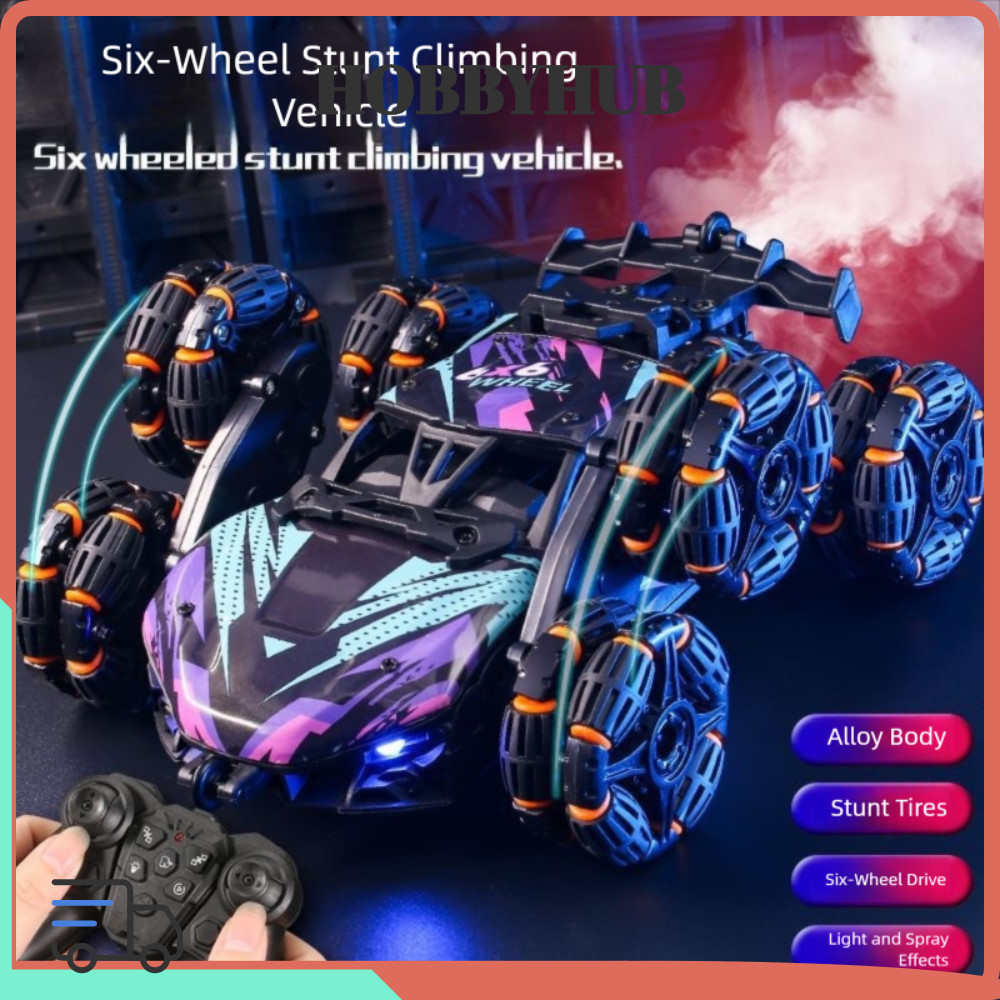 HOBBYHUB RC Stunt Car Màu cam Tím Đồ chơi mát mẻ Quà tặng