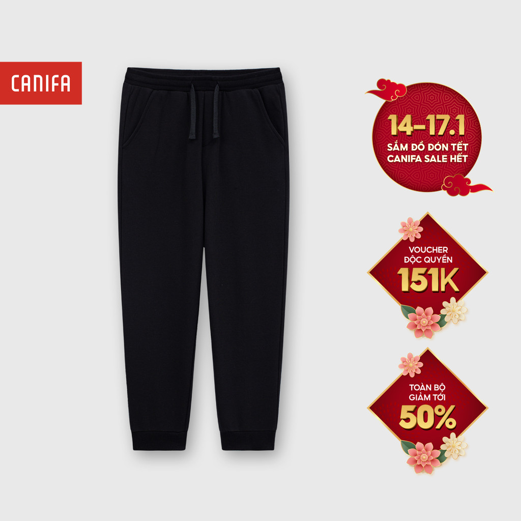 Quần nỉ bé trai CANIFA form vừa bo ống 2BP25W002