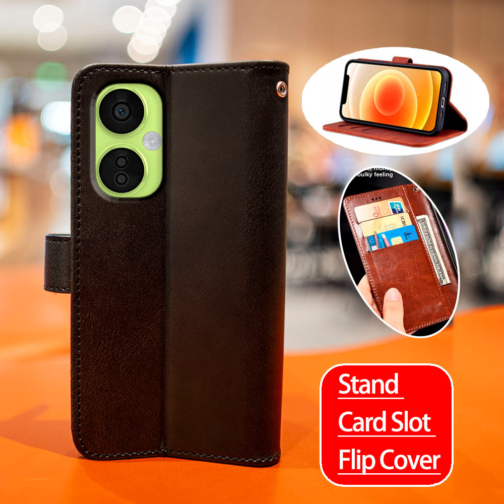 Vintage Cổ Điển Da Cho Oppo K11x 5G Ví Folio Ốp Lưng Điện Thoại Lật Notebook Bao Từ Chân Đế Khe Cắm 