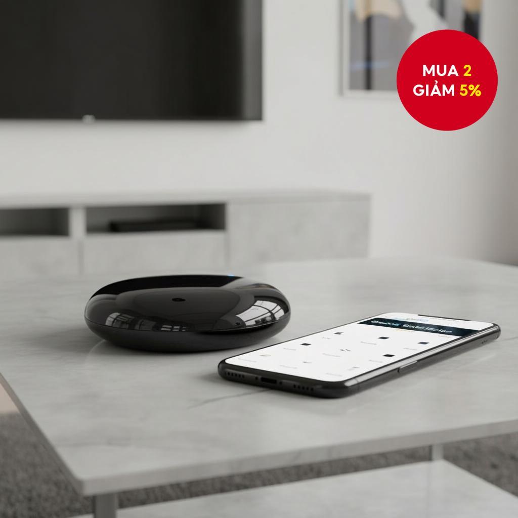 Điều khiển từ xa đa năng WiFi IR cho Smart Home – Tương thích Tuya, điều khiển TV, điều hòa, máy lạn