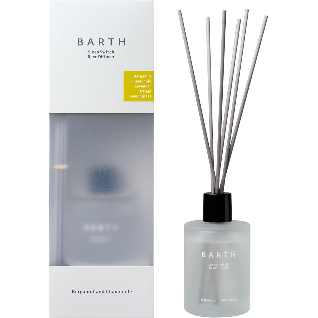 BARTH SleepSwitch Reed Diffuser 100ml Bergamot & Chamomile (Room Fragrance Aroma Sleep Air Freshener