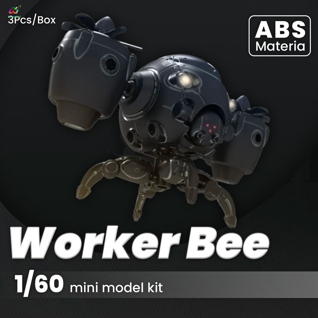 Sheik Mainland 3 Cái / hộp 3MIN Project 1 / 60 Quy Mô Công Nhân Ong Lắp Ráp Mecha Bộ Dụng Cụ Mô Hình